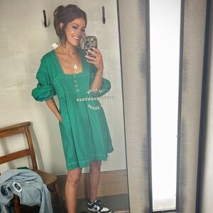 ANTHROPOLOGIE square neck babydoll dress